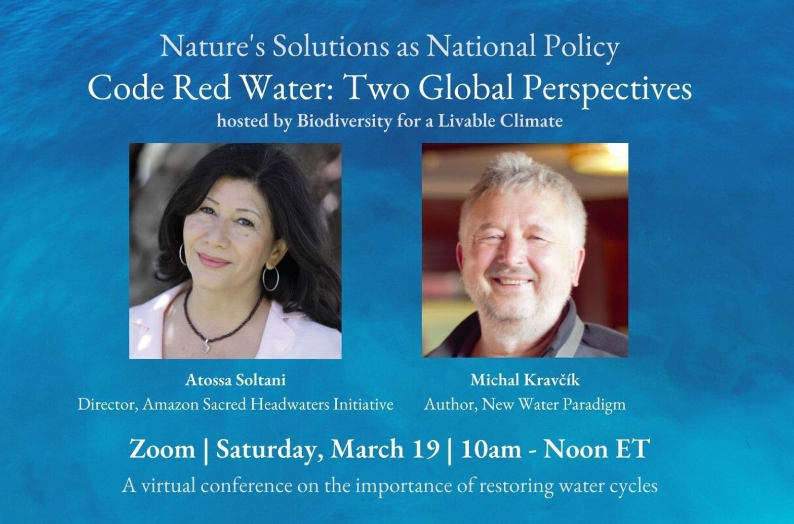 Nature’s Solutions as National Policy – Code Red Water